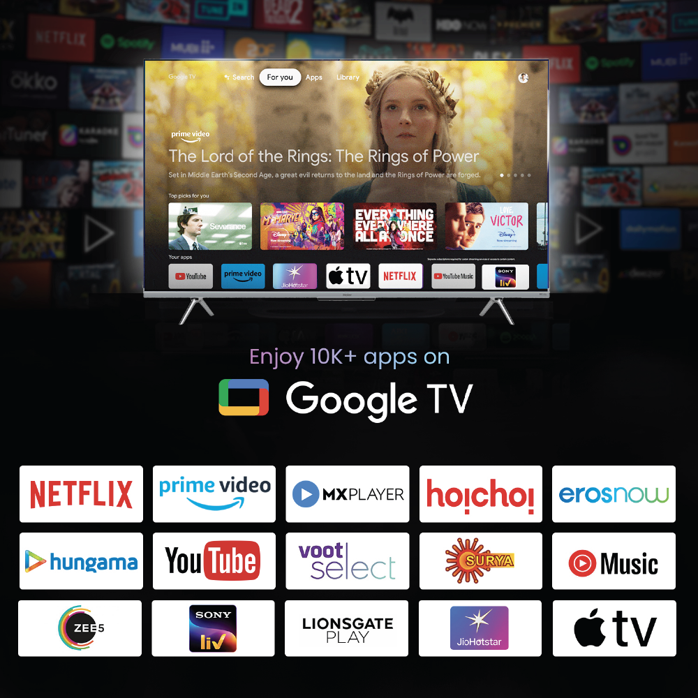 Haier P7GT 4K Ultra HD A127cm (50) Google TV | Hands free voice control